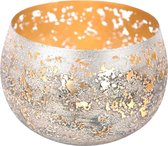 Rasteli Waxinelichthouder Gecorrodeerd Metaal Roest Bruin D 17 cm H 11 cm