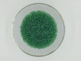 rocailles 11/0, glas, groen lustré, 2mm diameter, 30000 stuks, 450 gram