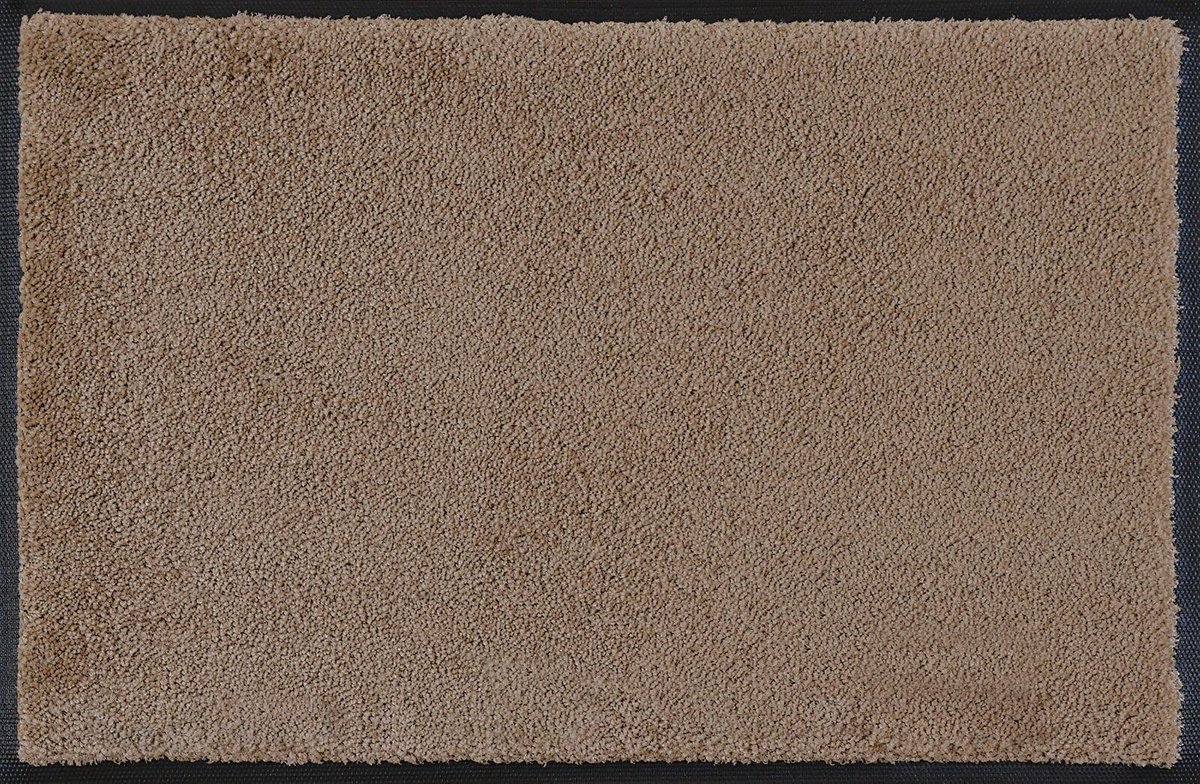 Kleen-Tex Deurmat Wash & Dry Taupe, 50 x 75 cm.