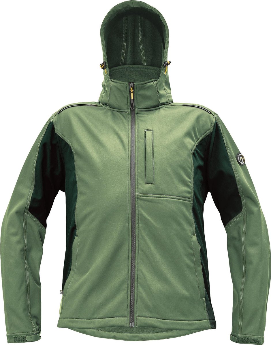Cerva Dayboro Softshell jack groen/zwart maat 4XL