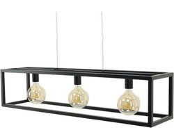 Accor Uitreiken Afleiding Luxe Design Hanglamp - metaal - open frame lamp - 3 lichts - Model: Freek -  ZWART | bol.com