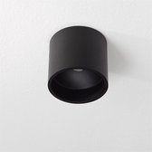 Plafondlamp Ormond Zwart - Ø11cm - LED 7W 2700K 805lm - IP54 - Dimbaar > spots verlichting buiten led zwart | opbouwspot led zwart | plafondlamp badkamer zwart | plafonniere led zw