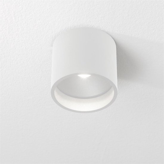 Plafondlamp Ormond Wit - Ø11cm - LED 7W 2700K 805lm - IP54 - Dimbaar > spots verlichting buiten led wit | opbouwspot led wit | plafondlamp badkamer wit | plafonniere led wit | led lamp wit | sfeer lamp wit | design lamp wit