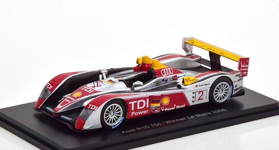 SPARK-MODEL 18S016 Scale 1/18 | AUDI R10 N 1 WINNER LE MANS 2007 M