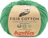 Katia Fair Cotton Groen Kleurnr. 42 - 1 bol - biologisch garen - haakkatoen - amigurumi - ecologisch - haken - breien - duurzaam - bio - milieuvriendelijk - haken - breien - katoen