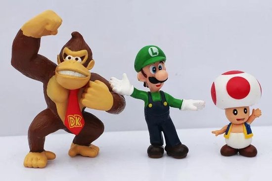 Super Mario Bros Dixie Kong Taart Topper Decoratie 6 Cm Super Mario Bros Feestartikelen Magic Moments For Kids