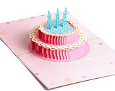 Pop up Verjaardagkaart Felicitatie-Happy Birthday