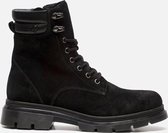 Aqa Aqa Veterboots Zwart Leer - Maat 40