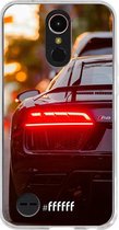 LG K10 (2017) Hoesje Transparant TPU Case - Audi R8 Back #ffffff