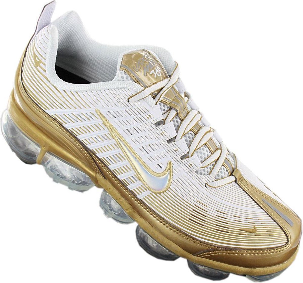vapormax 360 gold and white