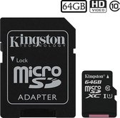 Kingston Micro SD 64 GB Geheugenkaart - class 10