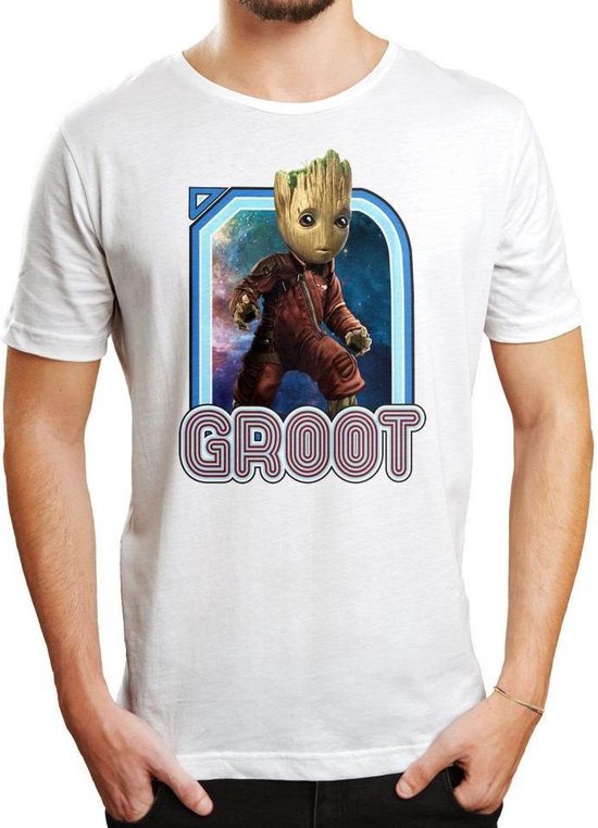 Marvel - Guardians of the Galaxy Space Groot White T-Shirt XXL