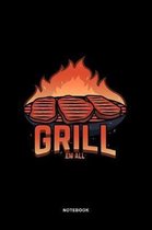 Grilling and BBQ Art Graphic Notebook: Grilling and BBQ Journal with Dot Grid Pages for Grill Lovers Notebook / Journal Gift (6 x 9 - 110 dot grid pag