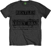 The Beatles Heren Tshirt -S- Abbey Road Sign Grijs