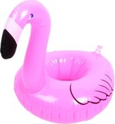 Bekerhouder Zwembad - 1 stuk - Opblaasbare Flamingo - Roze Bekerhouder