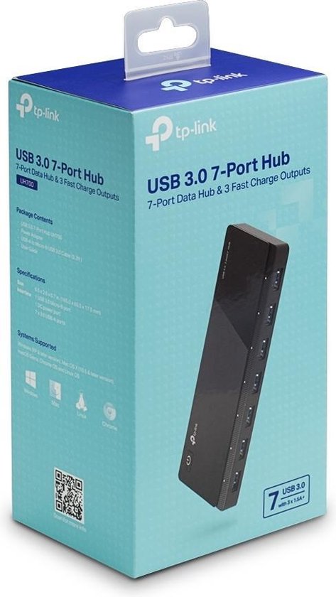 TP-Link UH700 - Hub - 7 poort USB 3.0 - TP-Link