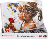 Schilderijpuzzel Meisje met roos, Dorus Brekelmans 500 stukjes