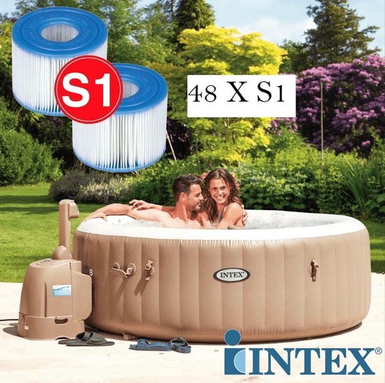 48 Intex S-1 Pure Spa Filter voor opblaas bubbelbad jacuzzi | bol.com
