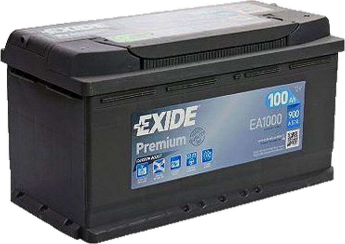 Batterie de voiture EXIDE EA1000 Premium Carbon Boost 12V 100