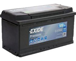 Exide Premium 12v 100ah 900a Afgesloten Loodaccu Transparant