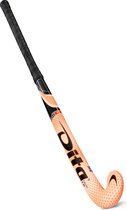 Dita Fibertec C45 L-Bow Hockeystick - 36.5 Inch - Fluo Roze/Roze
