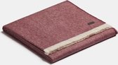 ALPAKA, Royal Fishbone, Alpaca-wollen Plaid cherry/white, 130 x 180