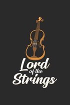 Lord of the strings: 6x9 Cello - grid - squared paper - notebook - notes