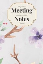 My Boring Meeting Survival Guide & Notes Volume I: 6x9 Meeting Notebook and Puzzle Book