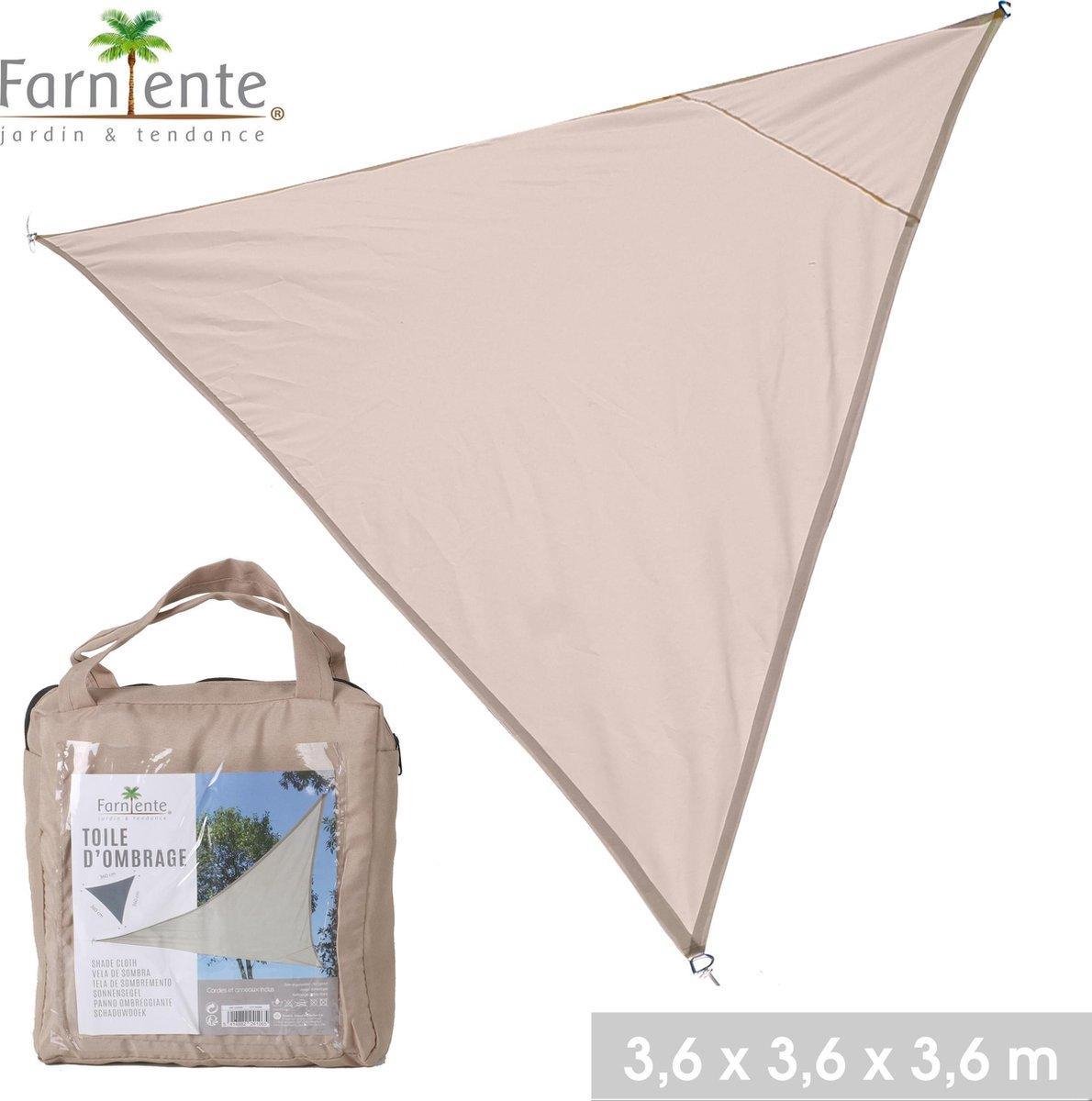 Farniente - Schaduwdoek Driehoek | 3 x 3 x 3 meter | Beige | Polyester