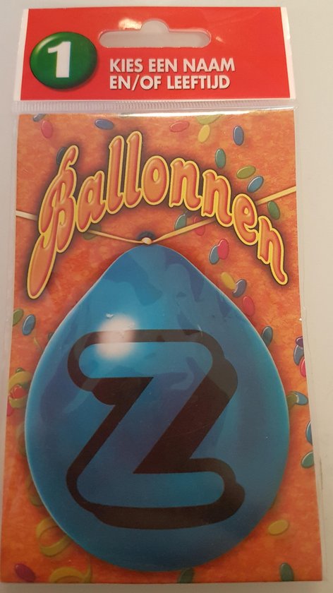 miko feestballon tekstballon letter Z