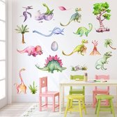 Muursticker Dinosaurus  - Vel - baby en kinderkamer - kleuren - sticker - stoer