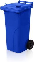 Poubelle en plastique Blauw 120L de conteneur de rouleau de Afvalcontainer de poubelle Blauw