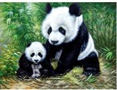 Diamond Painting Panda 20x25 cm - hobbypakket