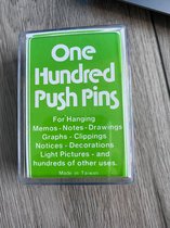 Push pinnen gekleurd, 100st