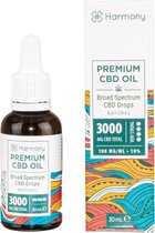 Harmony Premium CBD Oil Drops 3000 mg / 30 ml Bottle
