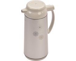 Zojirushi Isoleerkan met Glazen Binnenfles - Drukknop - Zilvergrijs - 1,3L