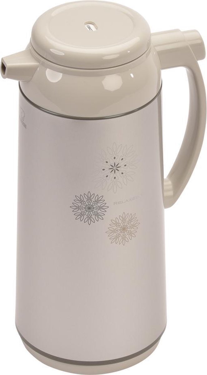 Zojirushi Isoleerkan met Glazen Binnenfles - Drukknop - Zilvergrijs - 1,3L
