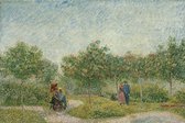 Vincent van Gogh, Verliefde paartjes in het park Voyer d'Argenson te Asnieres, 1887 op canvas, afmetingen van dit schilderij zijn 60x90 cm