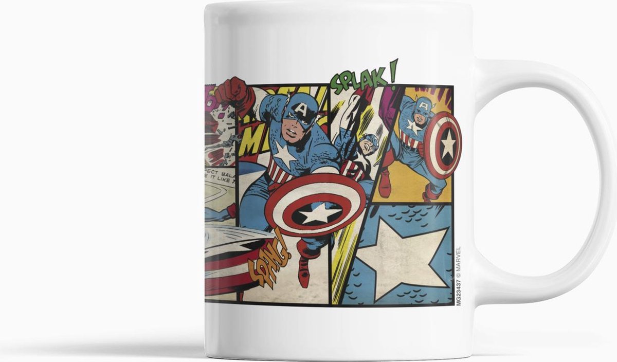 Marvel Comics - Captain America - Panelen van Captain America Mok 315ml