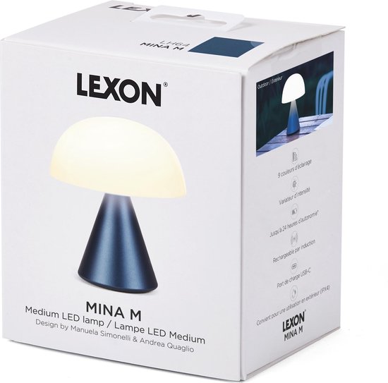 Lexon - MINA M Draagbare middelgrote oplaadbare ledlamp (roze Lexon - MINA M Draagbare middelgrote oplaadbare ledlamp (roze