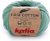 Katia Fair Cotton Mintgroen - 1 bol - biologisch garen - haakkatoen - amigurumi - ecologisch - haken - breien - duurzaam - bio - milieuvriendelijk - haken - breien - katoen - wol - biowol - garen - breiwol - breigaren
