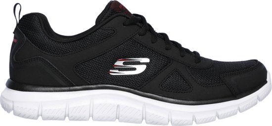Skechers De Skechers Track  Sneakers - Maat 44 - Mannen - zwart,wit,rood