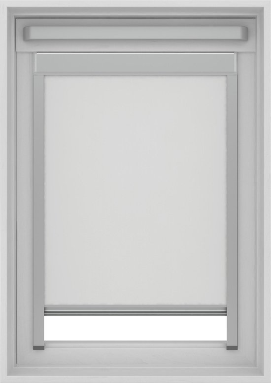 zijde winkel vriendelijk Wit verduisterend rolgordijn voor Fakro 1 dakraam (55 x 78 cm) | bol.com