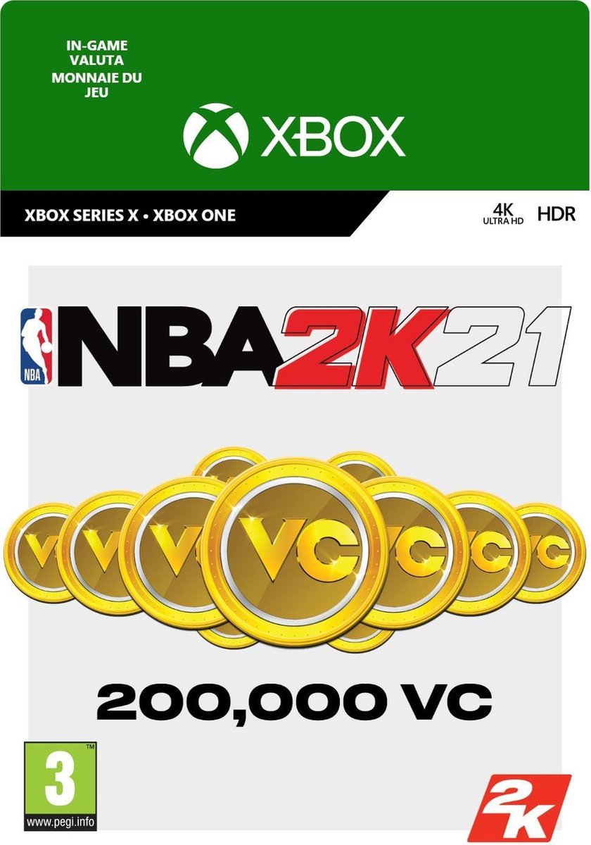 NBA 2K21: 200,000 - In-Game Valuta - Download code - 2K