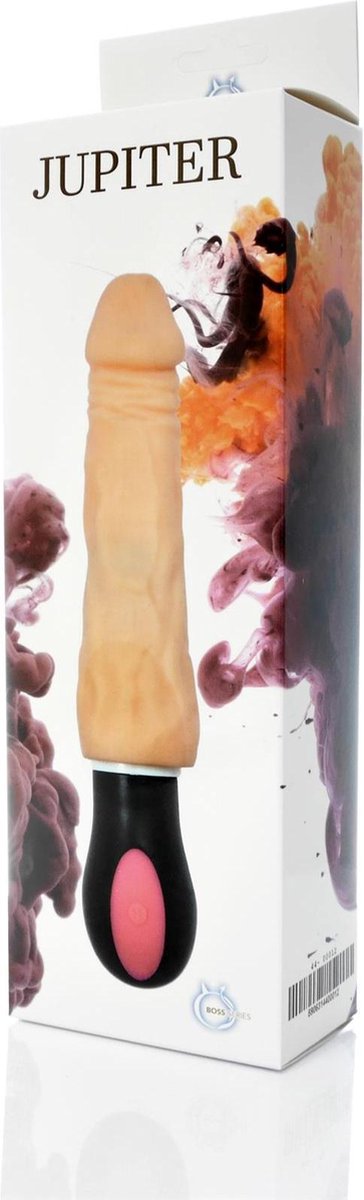 Goedkoopste Bossoftoys - Jupiter - Ultra realistische roterende vibrator - 12 Functies - Oplaadbaar - Cyber leather - Extra speciaal flexibel materiaal - beige - 27 cm - 44-0012