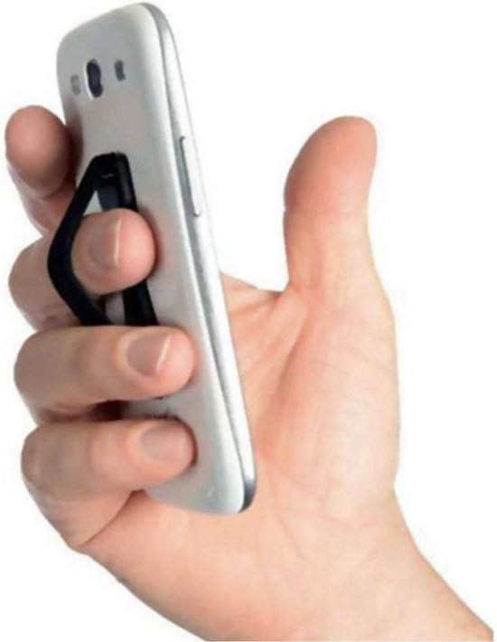 plug Correspondentie Ten einde raad Smartphone hoesje | Smartphone houder | ABS | Elastiek | Zwart | Universeel  | bol.com