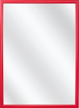 Spiegel met Kunststof Lijst - Rood -  34 x 44 cm