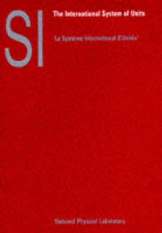 SI the international system of units - cover