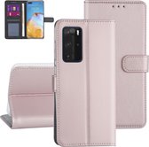 Hoesje voor Huawei P40 Pro - Rose Gold - Book Case - Kaarthouder