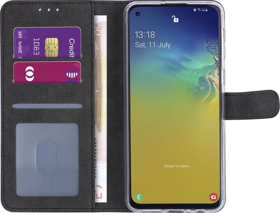 Coque Book Type Noire pour Samsung Galaxy A21 - Porte-cartes (A205F)